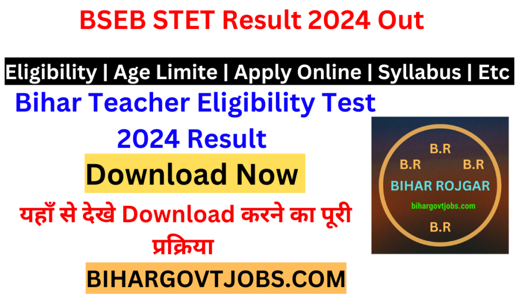 Bihar STET Result 2024