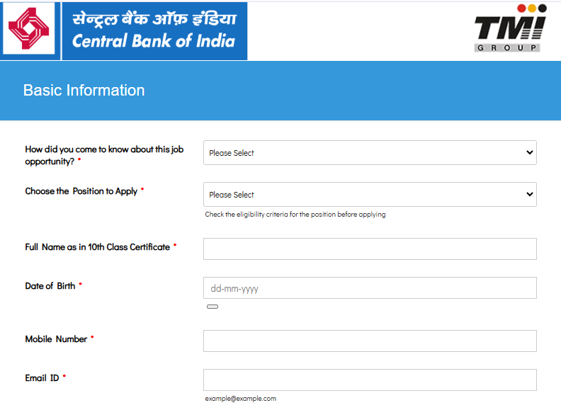 Central Bank of India SO Recruitment 2025