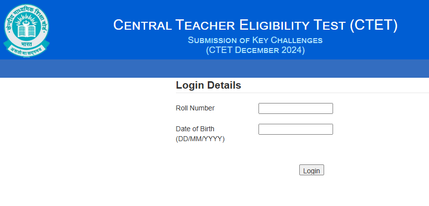 CTET Answer Key 2024 Download 