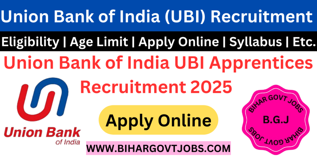 Union Bank of India UBI Recruitment 2025